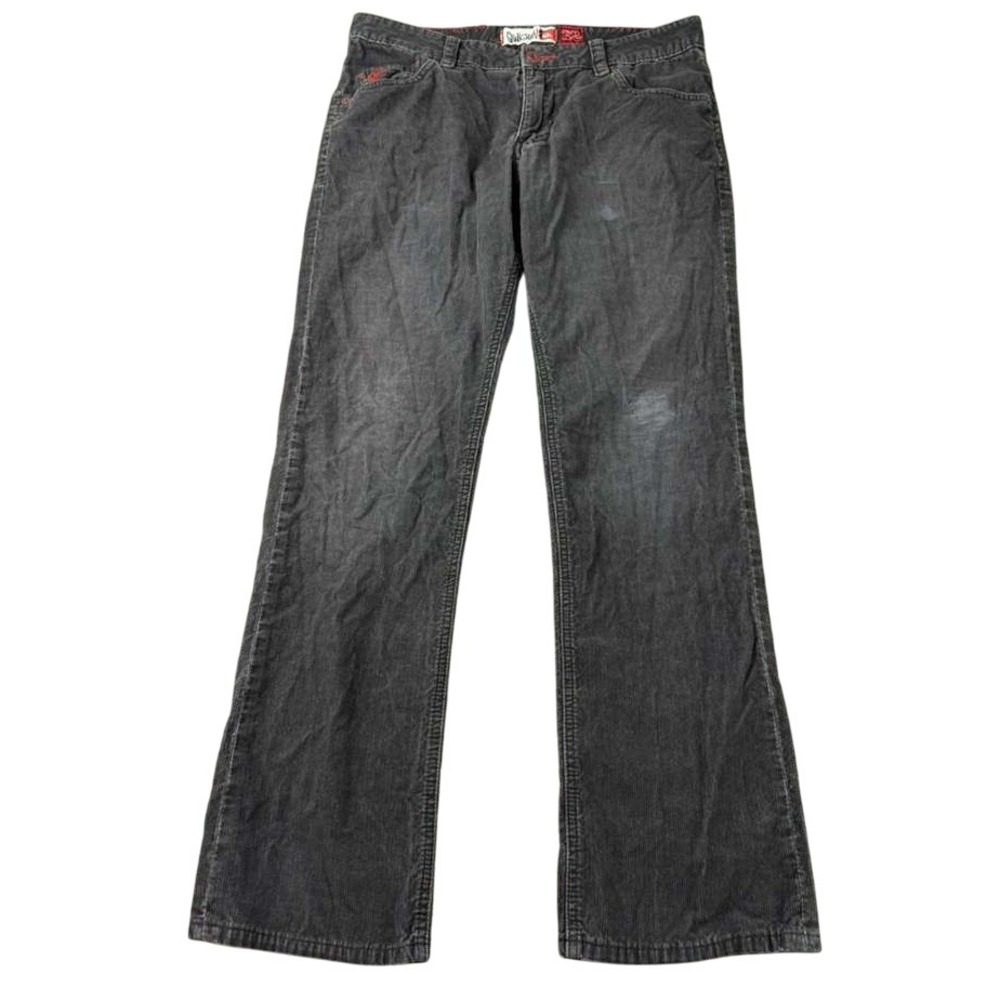 Quiksilver Regular Fit Corduroy Pants Denim Skate Surf Gray Men Size‎ 32